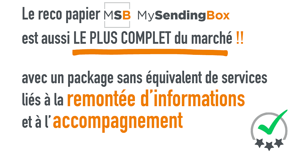 lettre recommandée avec AR avec nombreux services associés