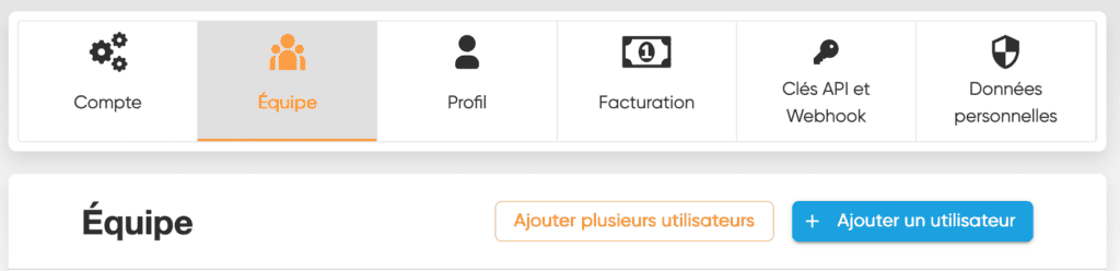 création équipe - ajout coéquipier